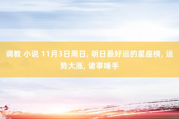 调教 小说 11月3日周日， 明日最好运的星座榜， 运势大涨， 诸事唾手