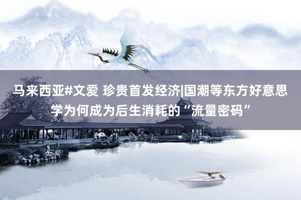 马来西亚#文爱 珍贵首发经济|国潮等东方好意思学为何成为后生消耗的“流量密码”