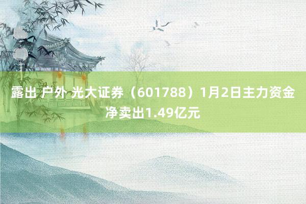 露出 户外 光大证券（601788）1月2日主力资金净卖出1.49亿元