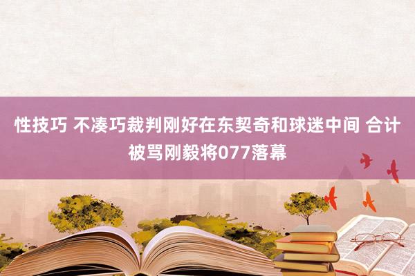 性技巧 不凑巧裁判刚好在东契奇和球迷中间 合计被骂刚毅将077落幕