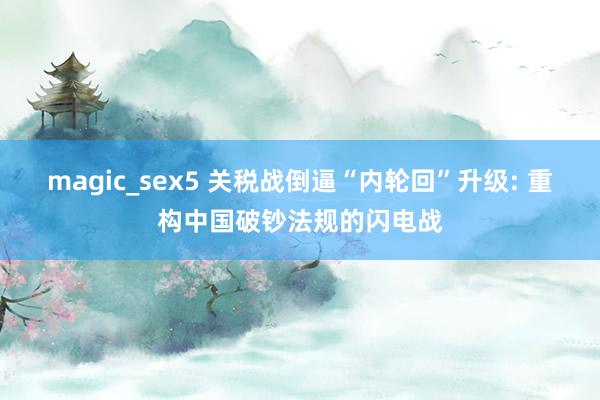 magic_sex5 关税战倒逼“内轮回”升级: 重构中国破钞法规的闪电战