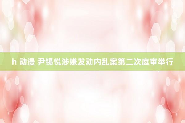 h 动漫 尹锡悦涉嫌发动内乱案第二次庭审举行